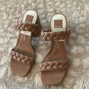 Dolce vita tan braided wedges. In very good condition!